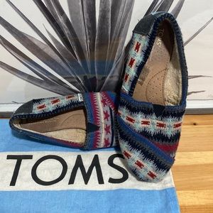 TOMS Wool Aztec Slip-On Shoes